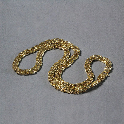 14k Yellow Gold Byzantine Motif Chain Necklace RCJ Necklaces  CELESTIA LUXE JEWELLERS