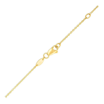14k Yellow Gold Chain Necklace with Horizontal Arrow Pendant RCJ Necklaces  CELESTIA LUXE JEWELLERS