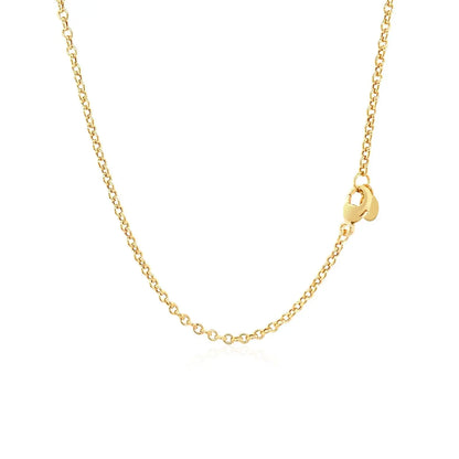 14k Yellow Gold Chain Necklace with Polished Knot RCJ Necklaces  CELESTIA LUXE JEWELLERS