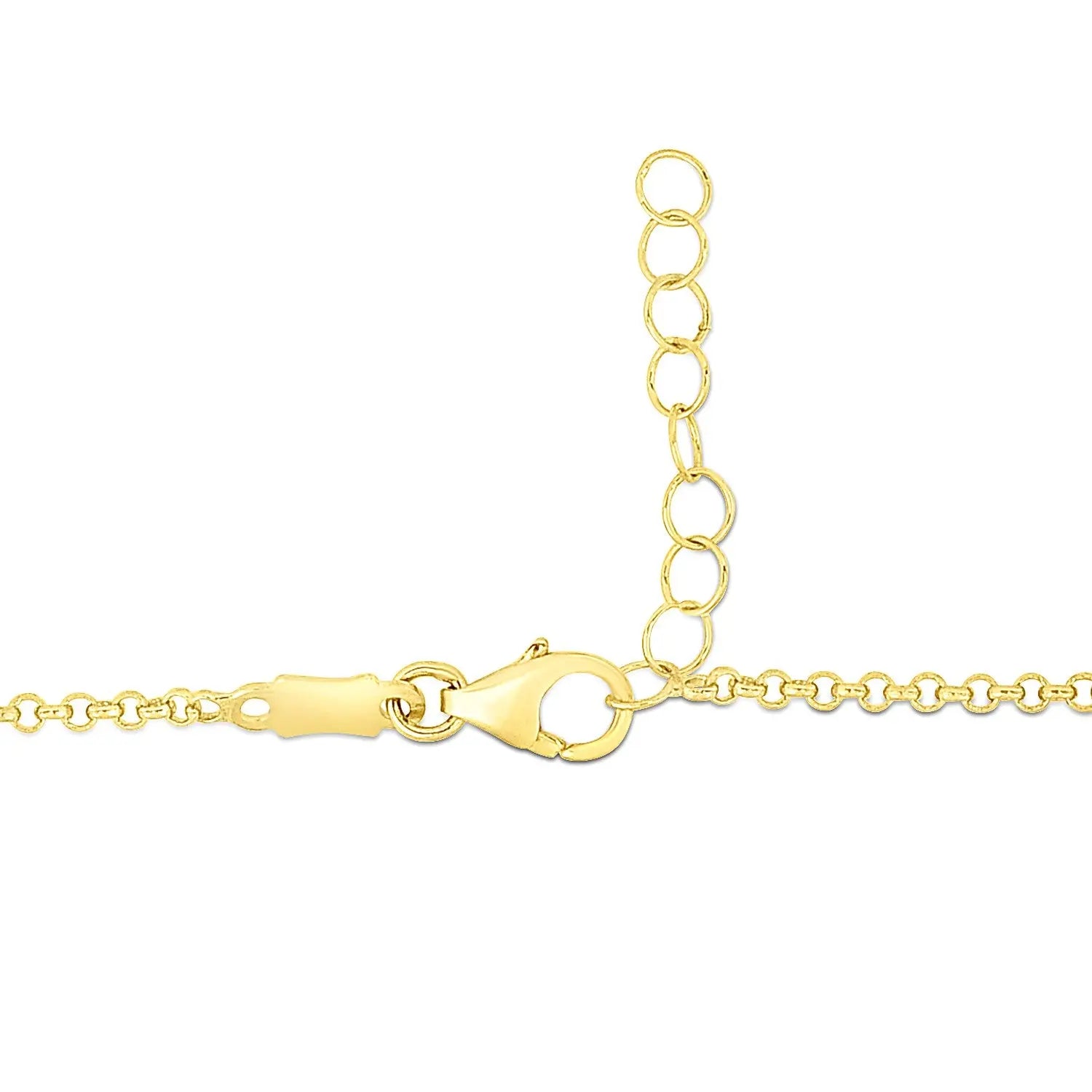14k Yellow Gold Childrens Bracelet with Teddy Bear Heart and Bar RCJ Bracelets  CELESTIA LUXE JEWELLERS