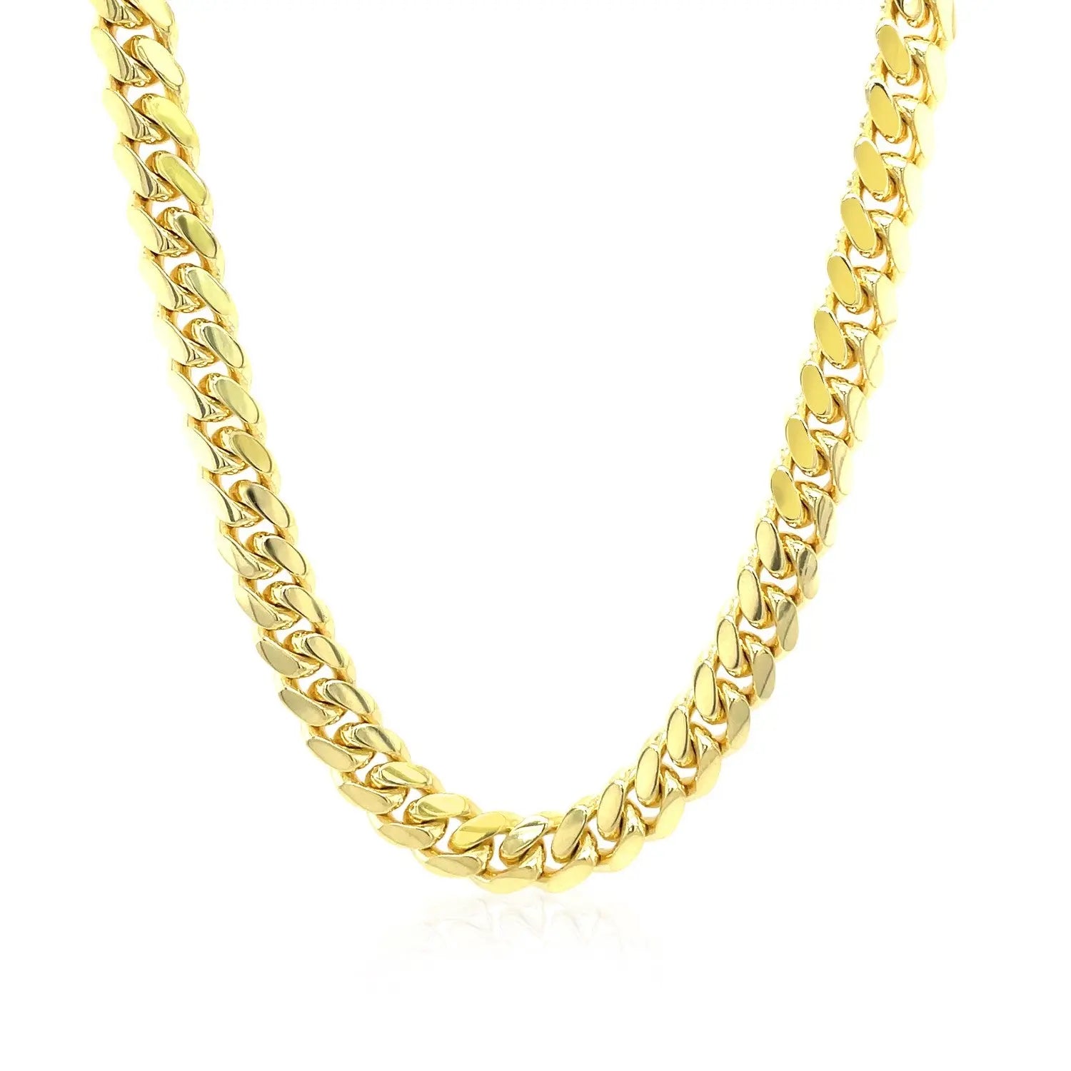 14k Yellow Gold Classic Miami Cuban Solid Chain (6.10 mm) RCJ Chains  CELESTIA LUXE JEWELLERS