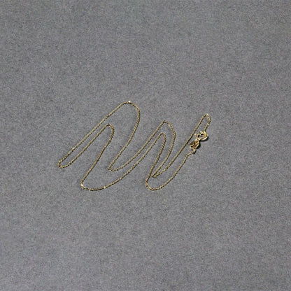 14k Yellow Gold Diamond Cut Cable Link Chain (0.68 mm) RCJ Chains  CELESTIA LUXE JEWELLERS