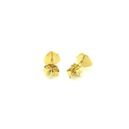 14k Yellow Gold Enameled Strawberry Childrens Earrings RCJ Earrings  CELESTIA LUXE JEWELLERS