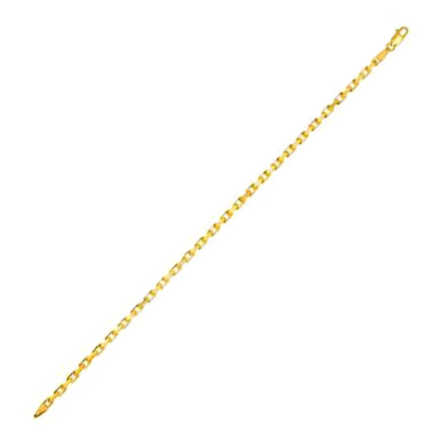 14k Yellow Gold French Cable Chain Bracelet  (2.50 mm) RCJ Bracelets  CELESTIA LUXE JEWELLERS