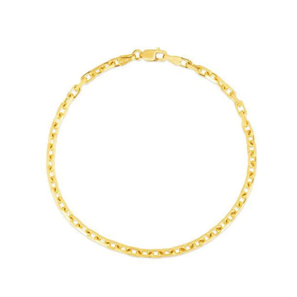 14k Yellow Gold French Cable Chain Bracelet  (2.50 mm) RCJ Bracelets  CELESTIA LUXE JEWELLERS