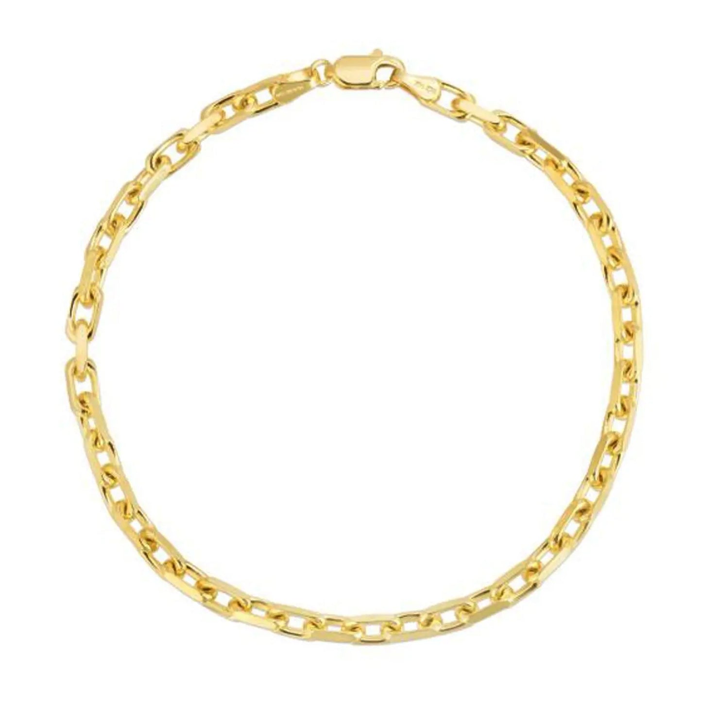 14k Yellow Gold French Cable Chain Bracelet  (3.60 mm) RCJ Bracelets  CELESTIA LUXE JEWELLERS