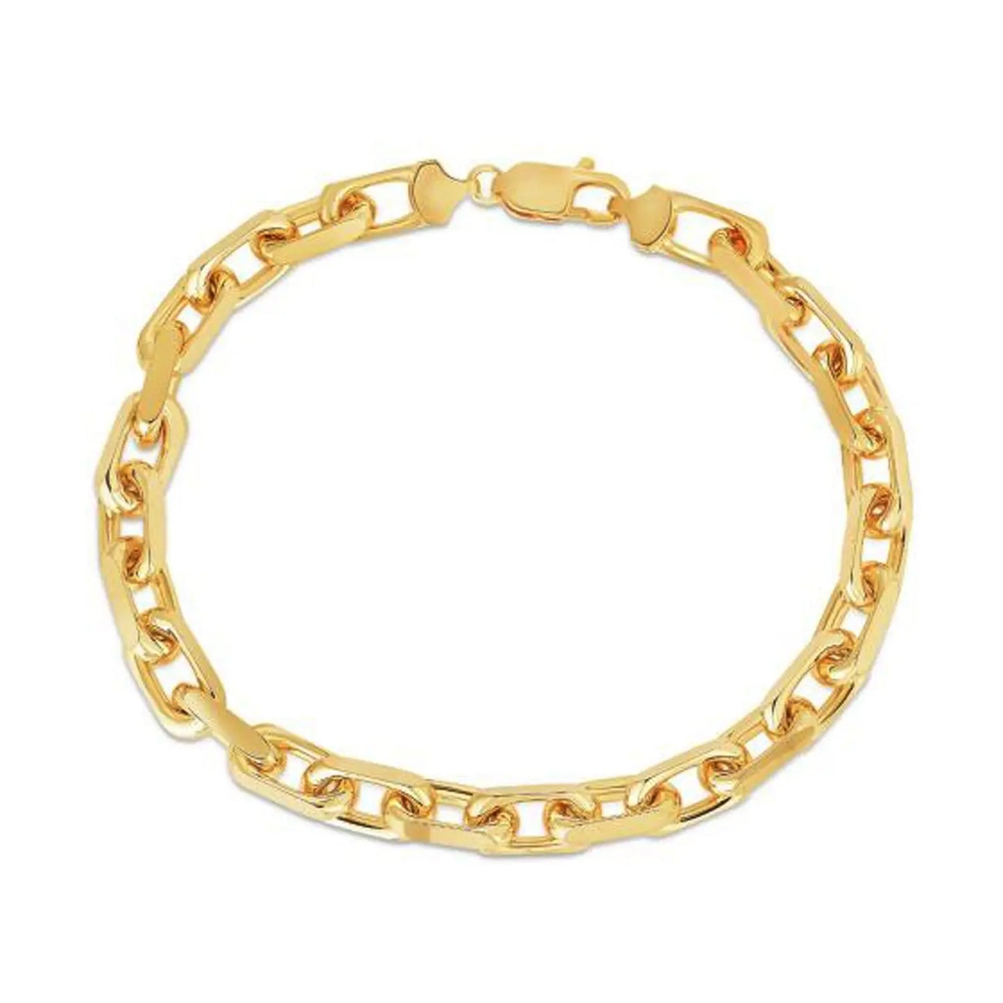 14k Yellow Gold French Cable Chain Bracelet  (6.10 mm) RCJ Bracelets  CELESTIA LUXE JEWELLERS