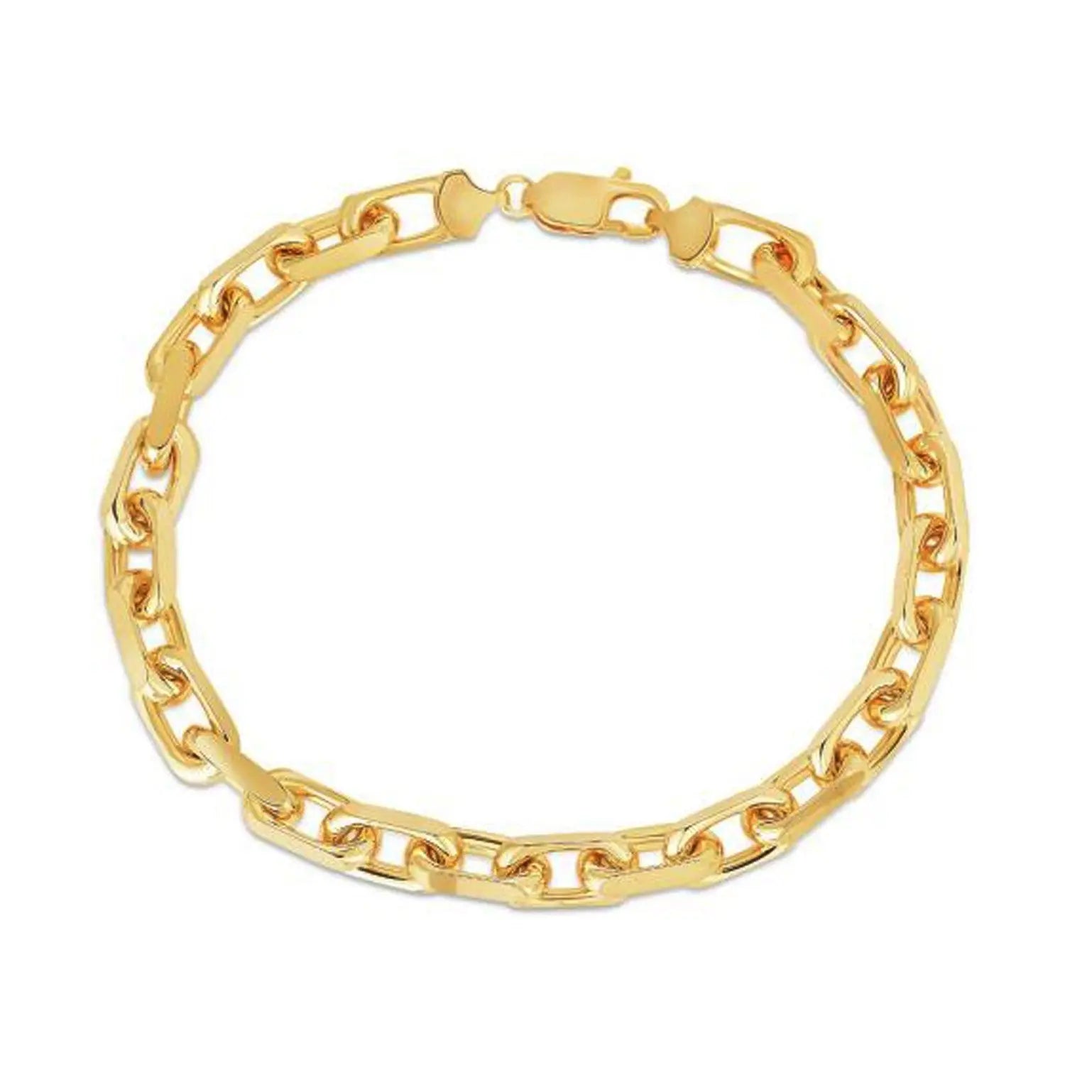 14k Yellow Gold French Cable Chain Bracelet  (6.10 mm) RCJ Bracelets  CELESTIA LUXE JEWELLERS