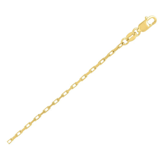14k Yellow Gold French Cable Chain (1.3 mm) RCJ Chains  CELESTIA LUXE JEWELLERS
