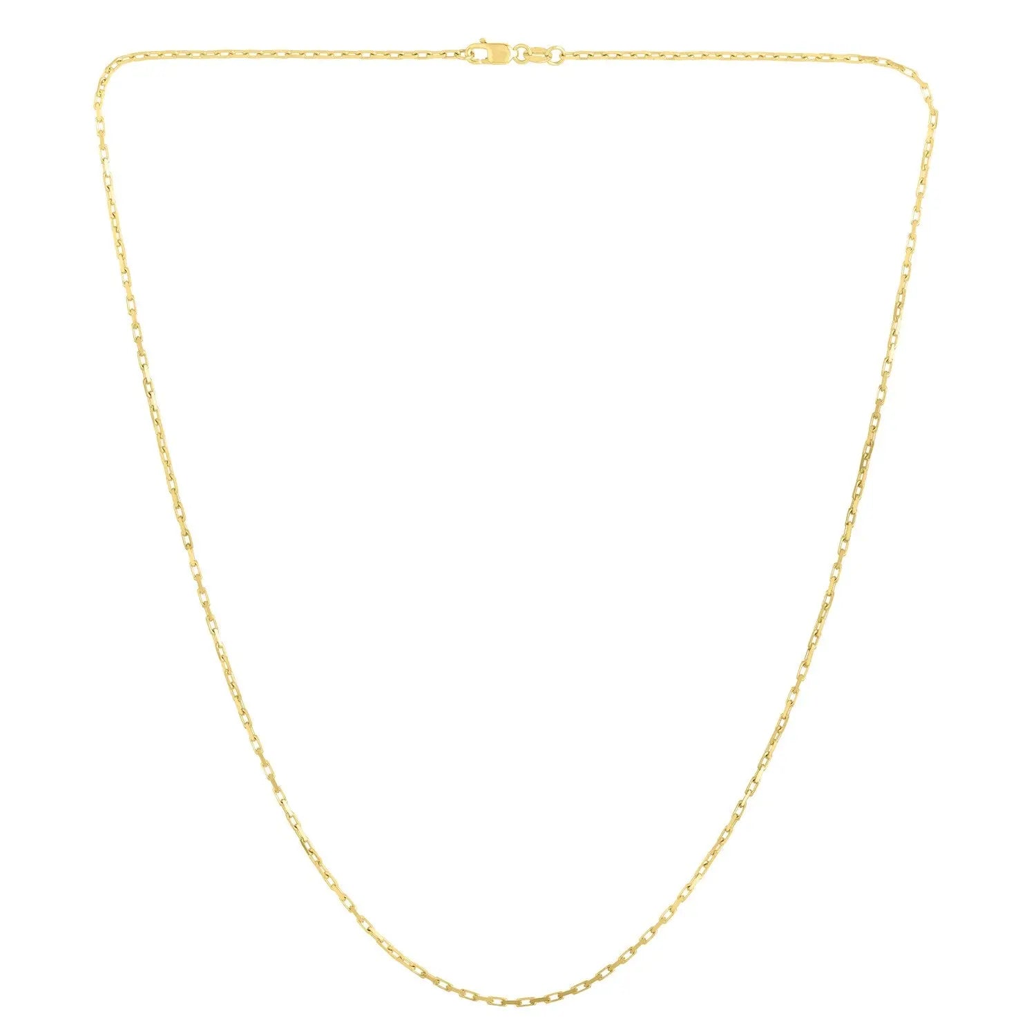 14k Yellow Gold French Cable Chain (1.3 mm) RCJ Chains  CELESTIA LUXE JEWELLERS