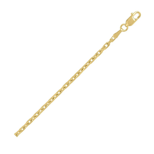 14k Yellow Gold French Cable Chain (1.90 mm) RCJ Chains  CELESTIA LUXE JEWELLERS