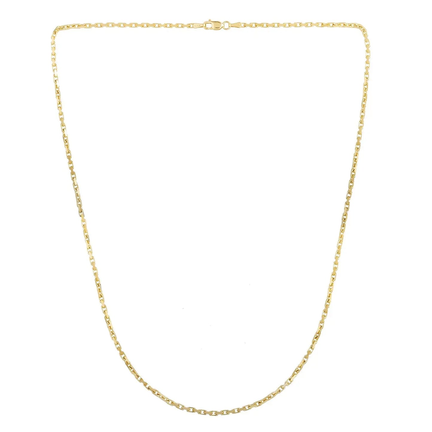 14k Yellow Gold French Cable Chain (1.90 mm) RCJ Chains  CELESTIA LUXE JEWELLERS