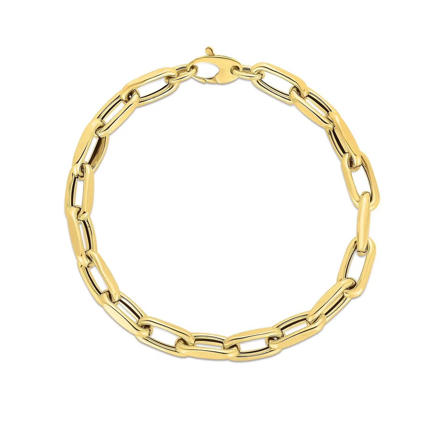 14k Yellow Gold French Cable Link Bracelet  (6.00 mm) RCJ Bracelets  CELESTIA LUXE JEWELLERS