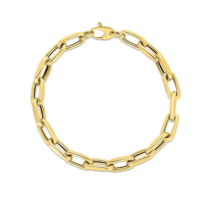14k Yellow Gold French Cable Link Bracelet  (6.00 mm) RCJ Bracelets  CELESTIA LUXE JEWELLERS