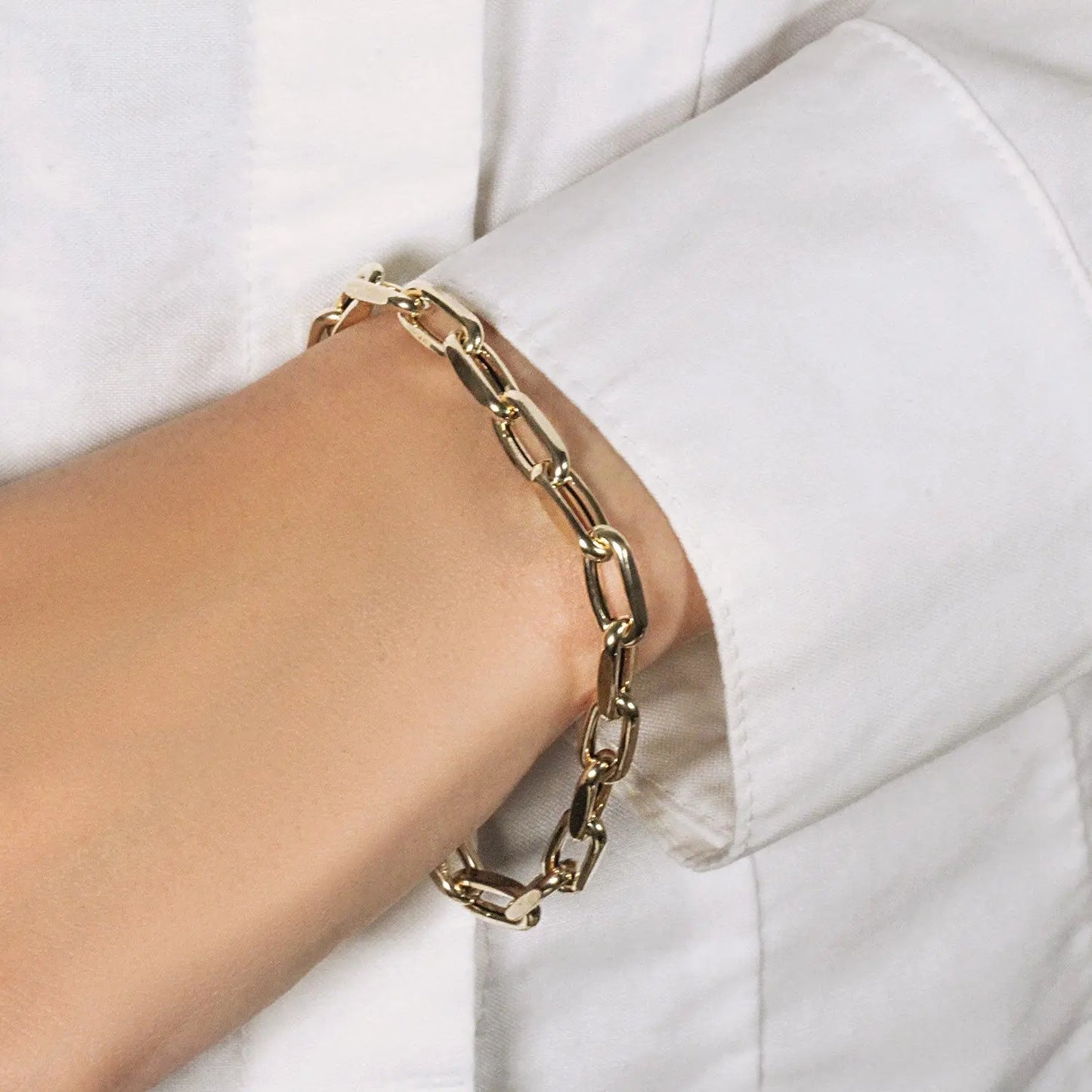 14k Yellow Gold French Cable Link Bracelet  (6.00 mm) RCJ Bracelets  CELESTIA LUXE JEWELLERS