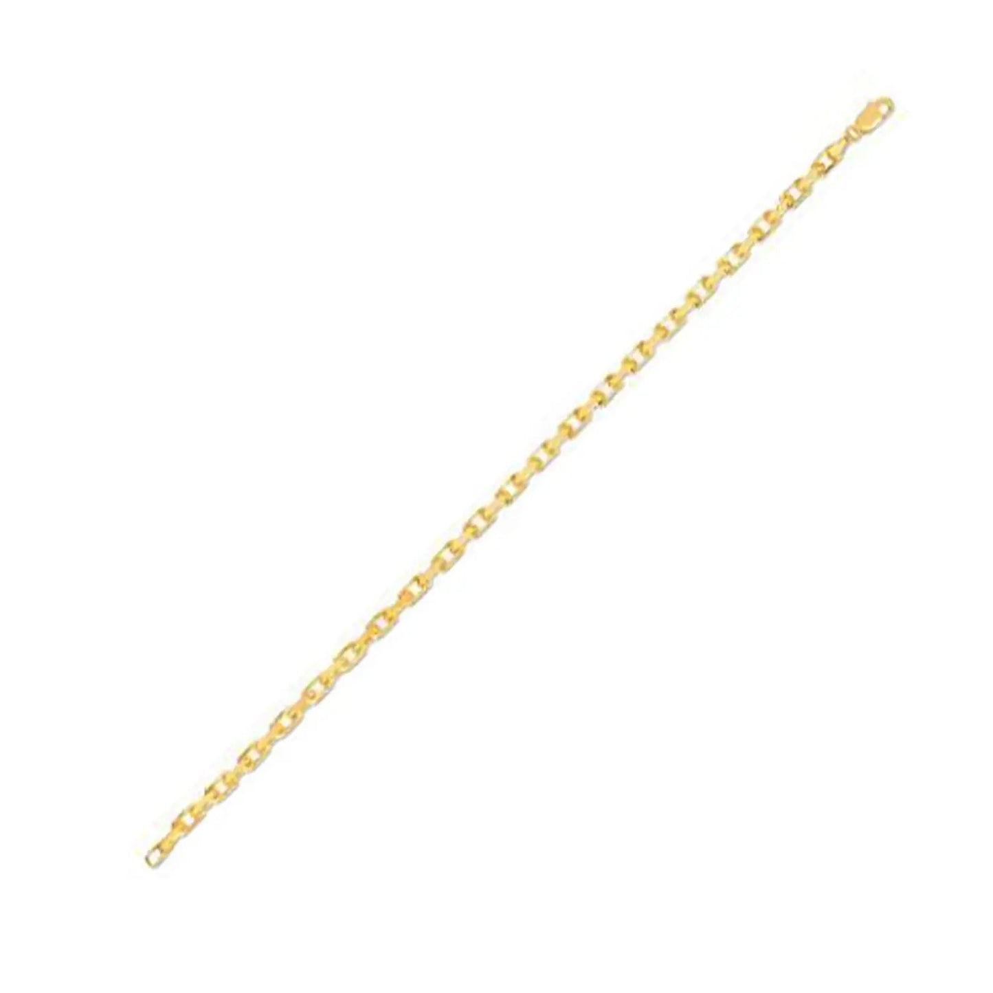 14k Yellow Gold French Cable Link Chain (3.60 mm) RCJ Chains  CELESTIA LUXE JEWELLERS