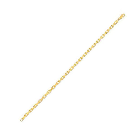 14k Yellow Gold French Cable Link Chain (3.60 mm) RCJ Chains  CELESTIA LUXE JEWELLERS