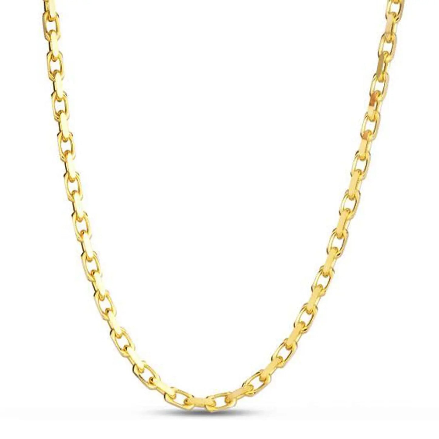 14k Yellow Gold French Cable Link Chain (3.60 mm) RCJ Chains  CELESTIA LUXE JEWELLERS