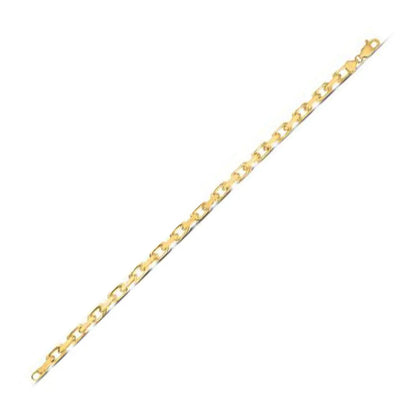 14k Yellow Gold French Cable Link Chain (4.80 mm) RCJ Chains  CELESTIA LUXE JEWELLERS