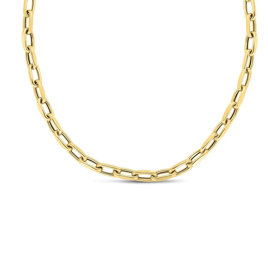 14k Yellow Gold French Cable Link Necklace (6mm) RCJ Necklaces  CELESTIA LUXE JEWELLERS