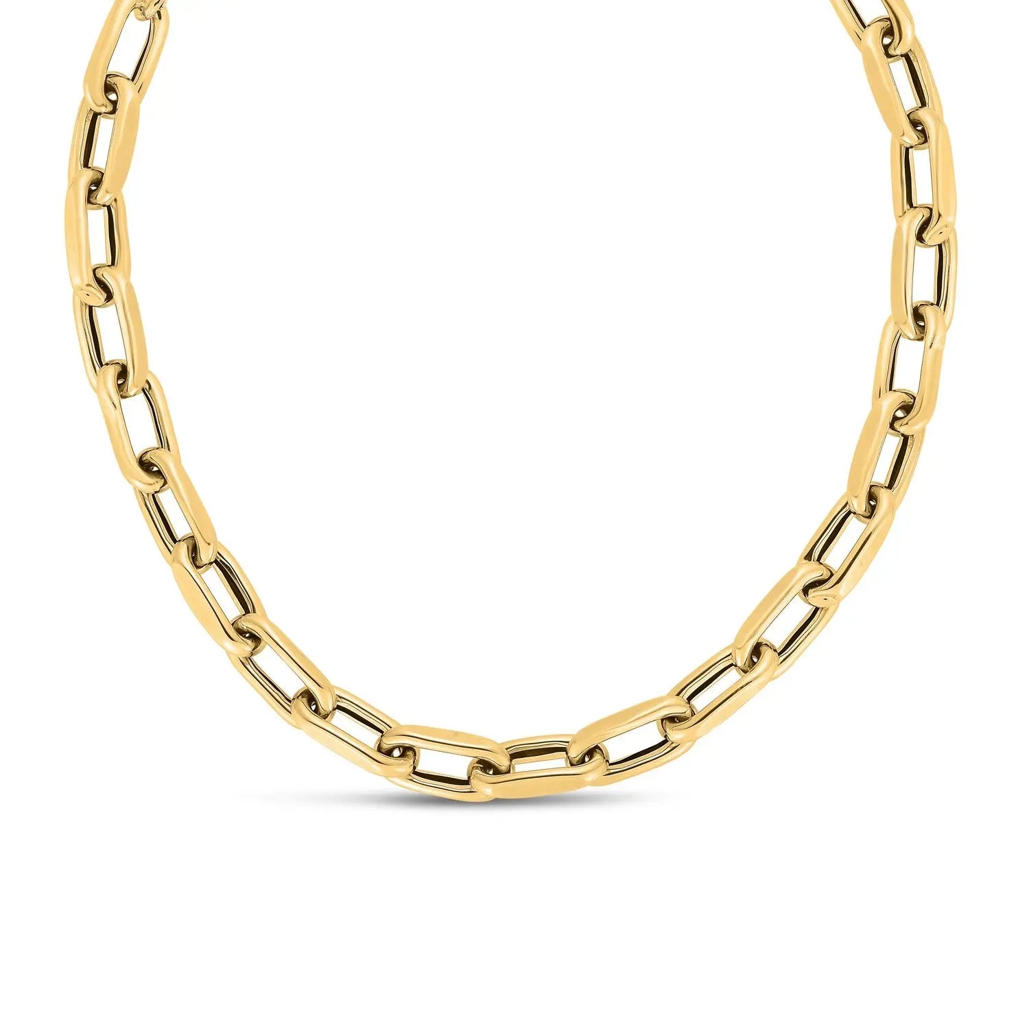 14k Yellow Gold French Cable Link Necklace (9mm) RCJ Necklaces  CELESTIA LUXE JEWELLERS
