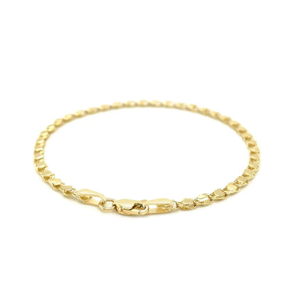 14k Yellow Gold Heart Bracelet (3.00 mm) RCJ Bracelets  CELESTIA LUXE JEWELLERS