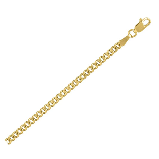 14k Yellow Gold Light Gourmette Chain (2.80 mm) RCJ Chains  CELESTIA LUXE JEWELLERS