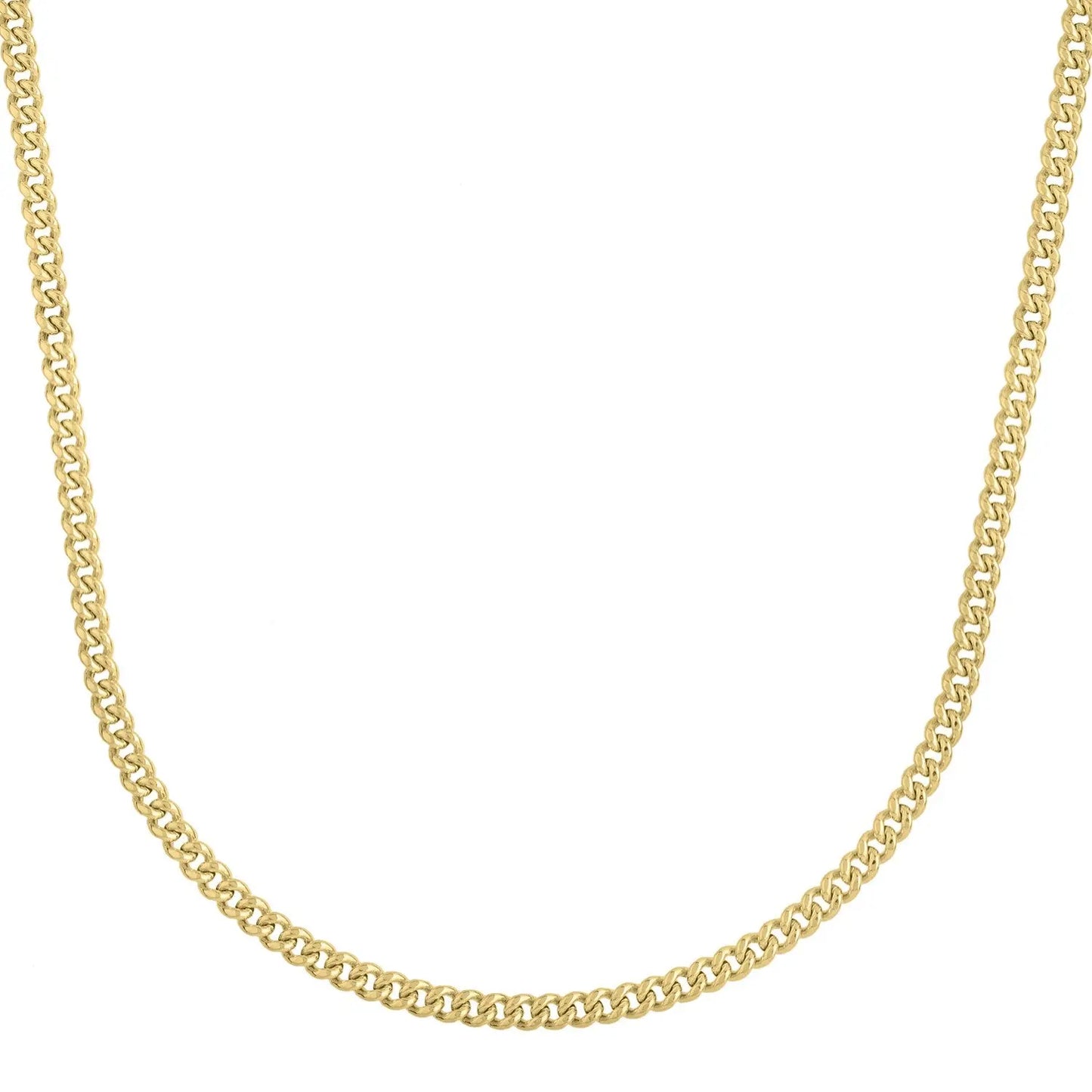 14k Yellow Gold Light Gourmette Chain (3.60 mm) RCJ Chains  CELESTIA LUXE JEWELLERS