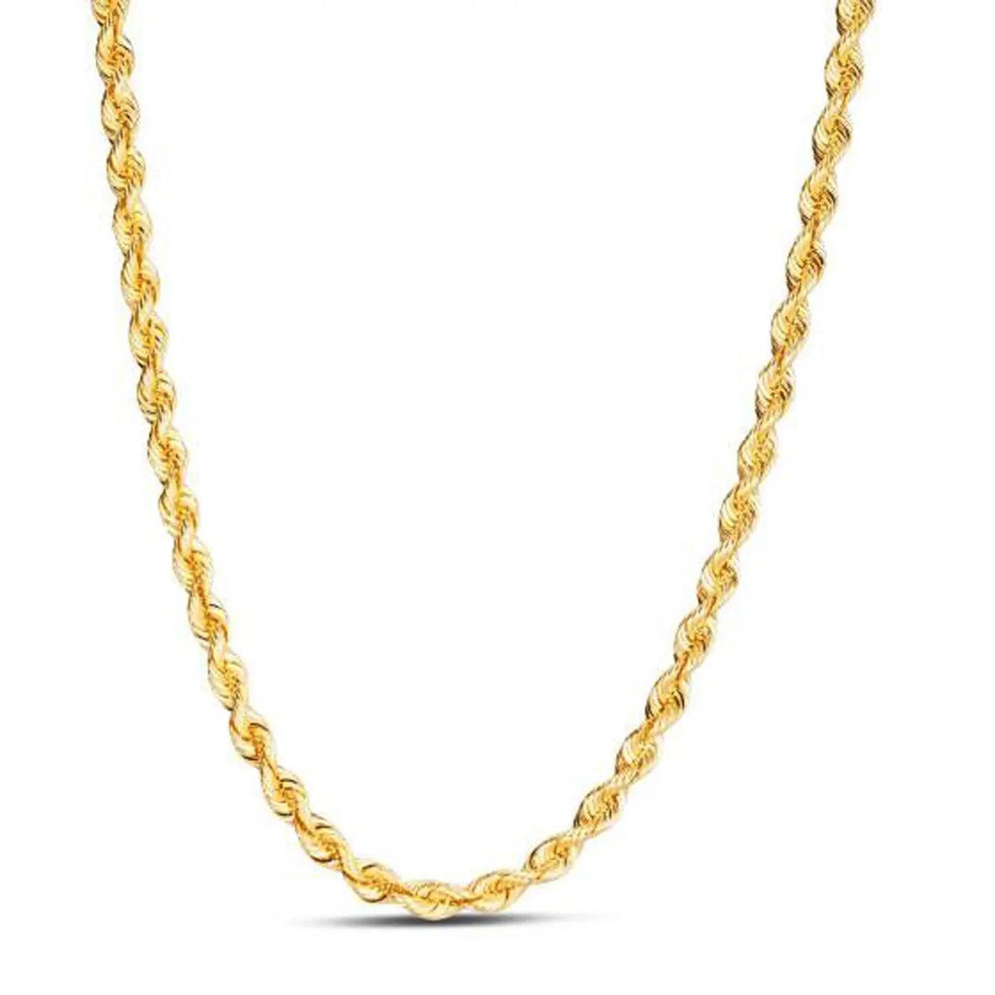 14k Yellow Gold Light Rope Chain (4.3 mm) RCJ Chains  CELESTIA LUXE JEWELLERS