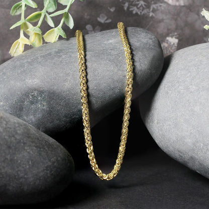 14k Yellow Gold Light Weight Wheat Chain (2.80 mm) RCJ Chains  CELESTIA LUXE JEWELLERS