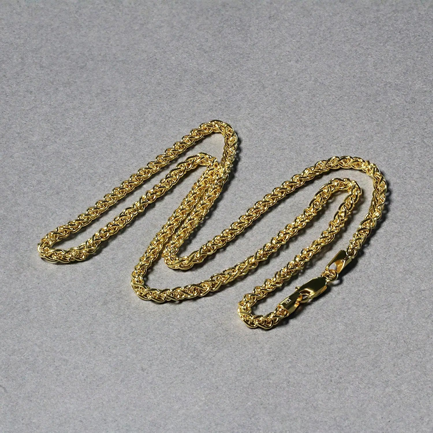 14k Yellow Gold Light Weight Wheat Chain (2.80 mm) RCJ Chains  CELESTIA LUXE JEWELLERS