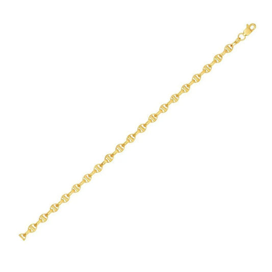 14k Yellow Gold Lite Anchor Chain (4.10 mm) RCJ Chains  CELESTIA LUXE JEWELLERS