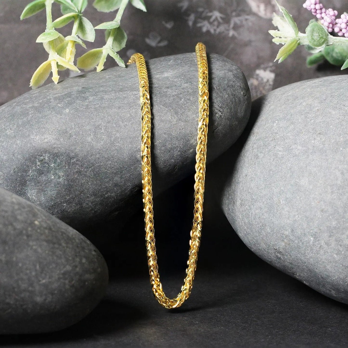14k Yellow Gold Lite Diamond Cut Round Franco Chain (2.70 mm) RCJ Chains  CELESTIA LUXE JEWELLERS