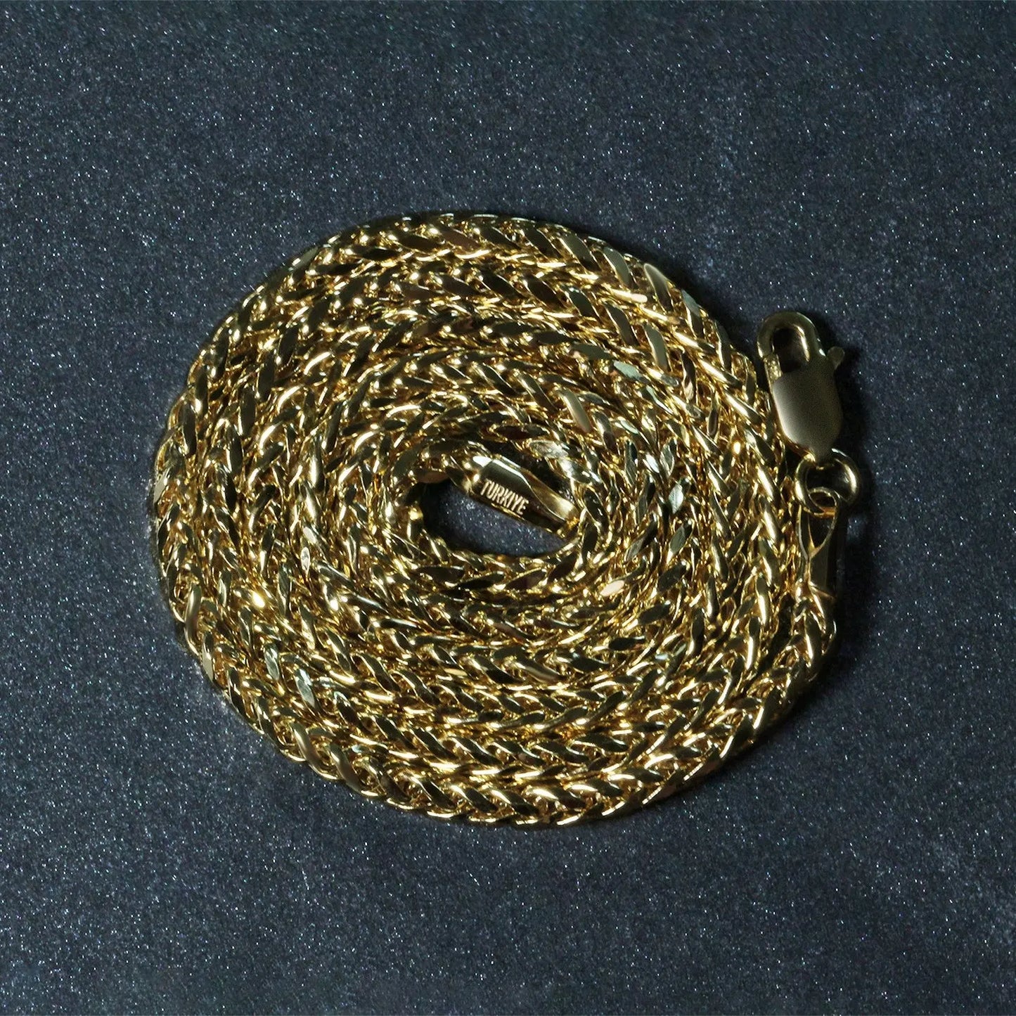 14k Yellow Gold Lite Diamond Cut Round Franco Chain (2.70 mm) RCJ Chains  CELESTIA LUXE JEWELLERS