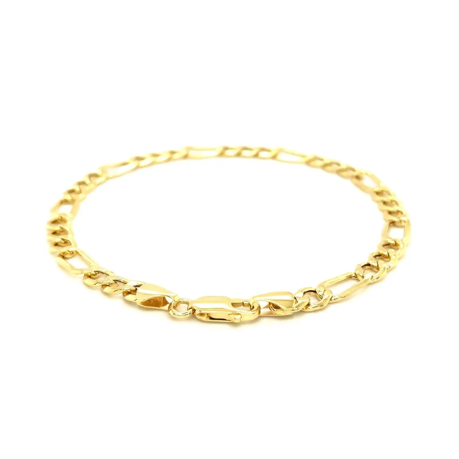 14k Yellow Gold Lite Figaro Bracelet (5.60 mm) RCJ Bracelets  CELESTIA LUXE JEWELLERS