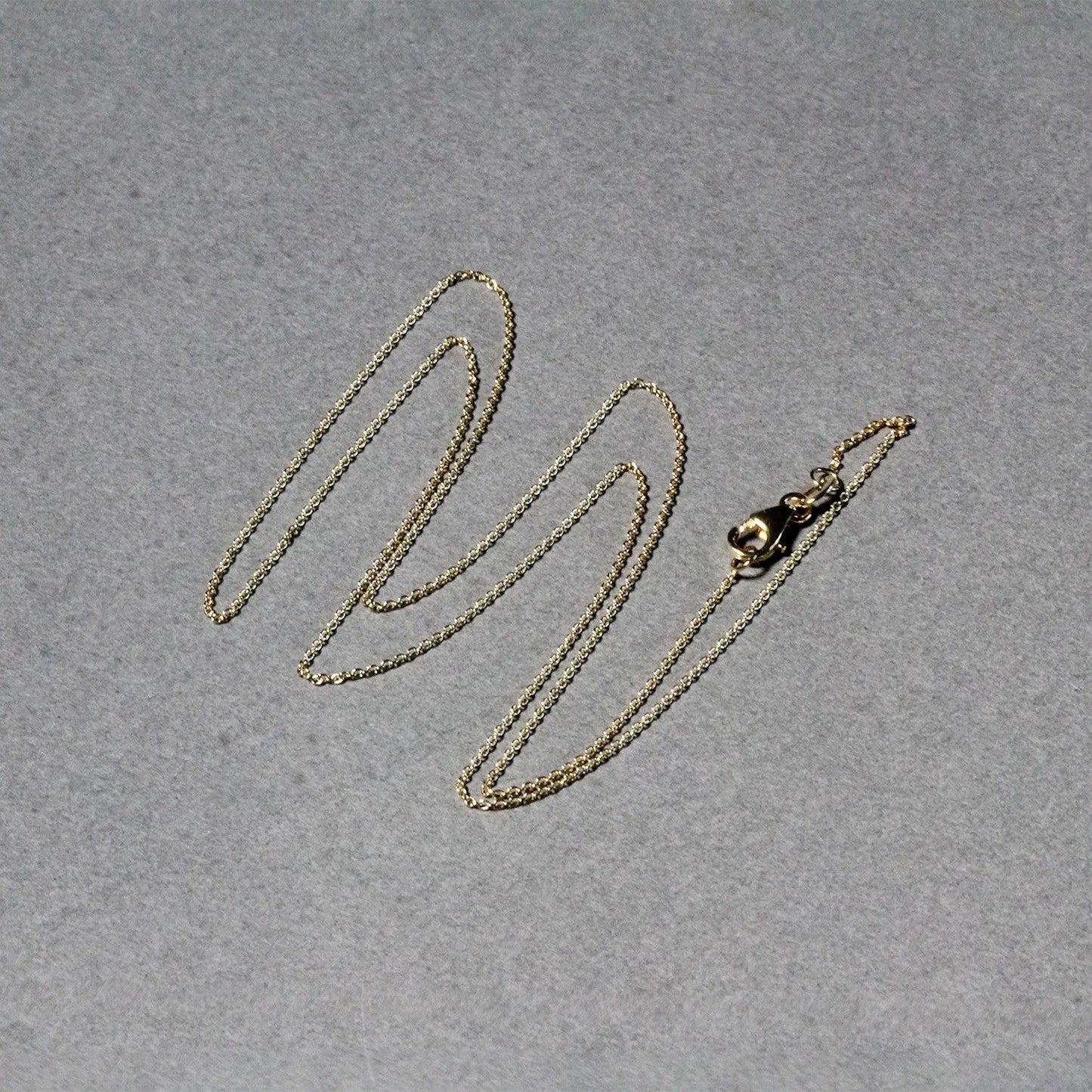 14k Yellow Gold Oval Cable Link Chain (0.85 mm) RCJ Chains  CELESTIA LUXE JEWELLERS