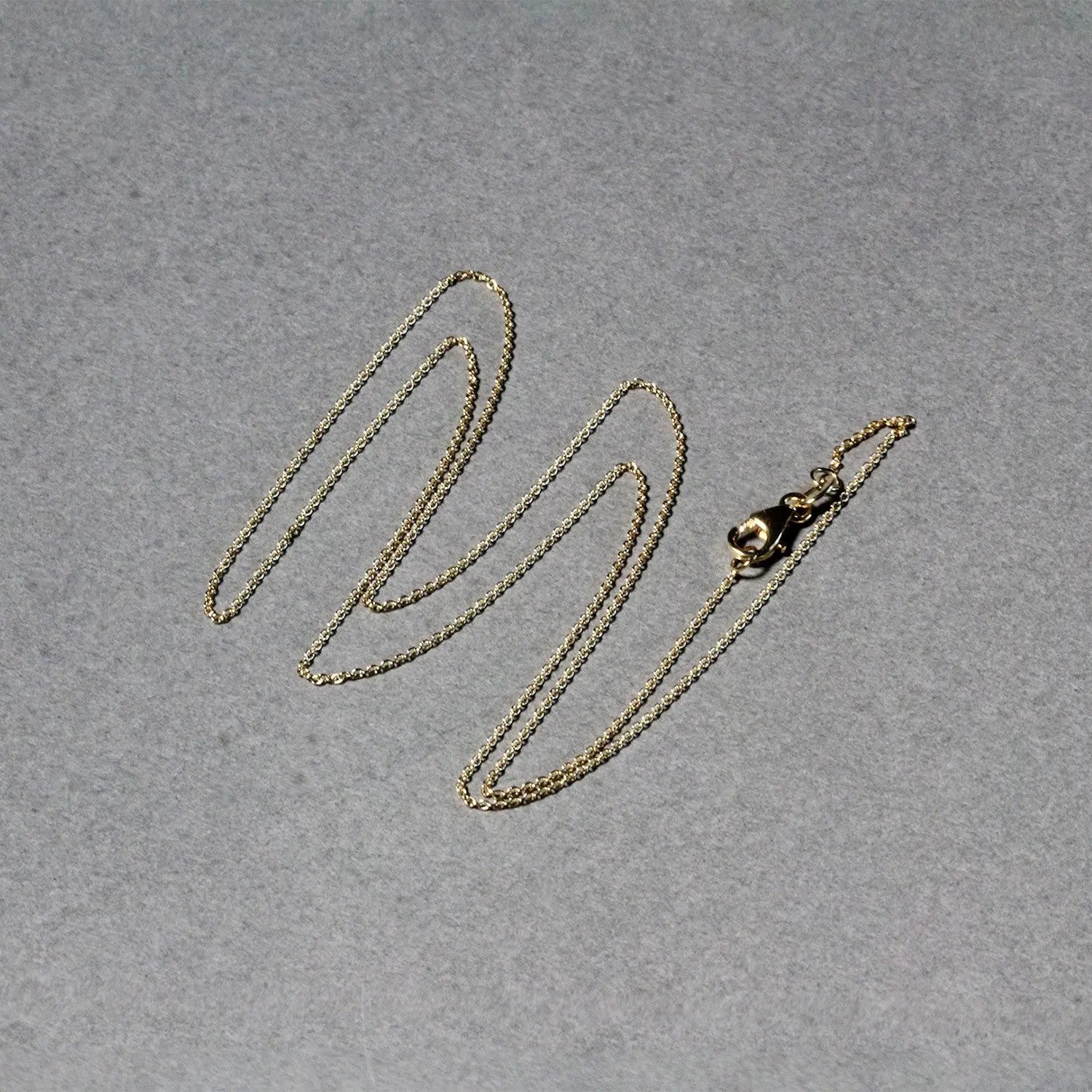 14k Yellow Gold Oval Cable Link Chain (0.85 mm) RCJ Chains  CELESTIA LUXE JEWELLERS