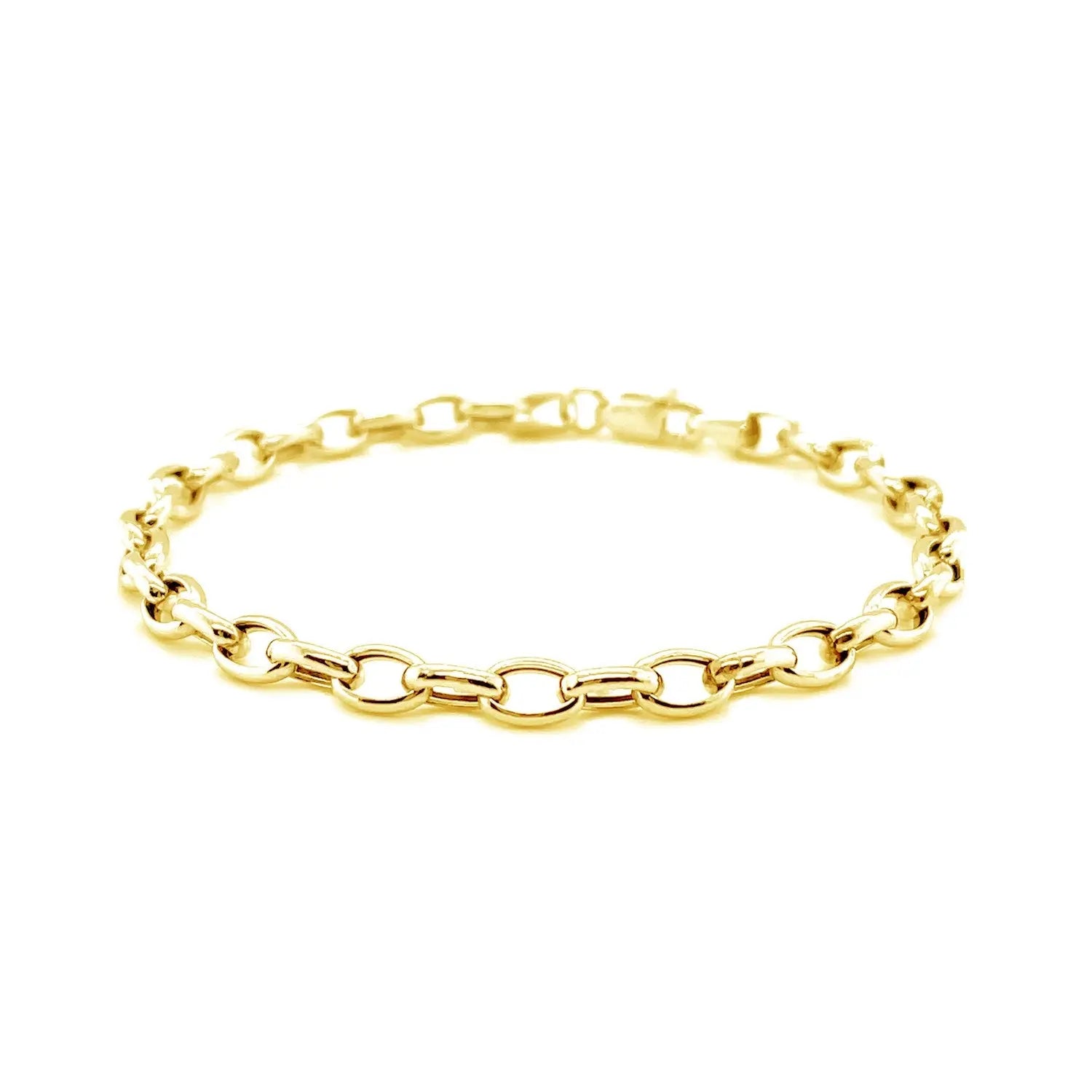 14k Yellow Gold Oval Rolo Bracelet  (4.60 mm) RCJ Bracelets  CELESTIA LUXE JEWELLERS