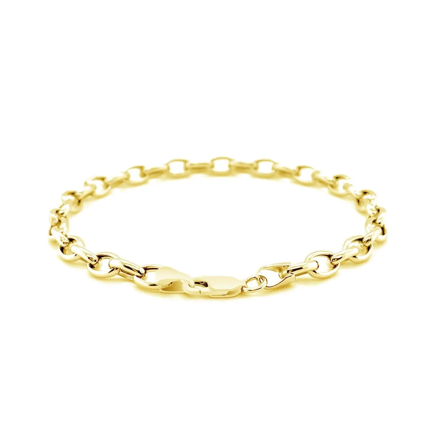 14k Yellow Gold Oval Rolo Bracelet  (4.60 mm) RCJ Bracelets  CELESTIA LUXE JEWELLERS