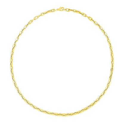 14k Yellow Gold Paperclip Chain Necklace RCJ Necklaces  CELESTIA LUXE JEWELLERS