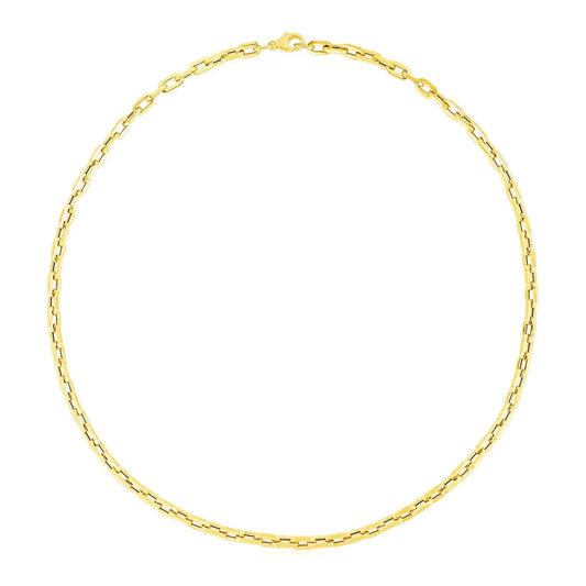14k Yellow Gold Paperclip Chain Necklace RCJ Necklaces  CELESTIA LUXE JEWELLERS