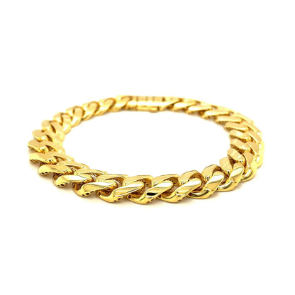 14k Yellow Gold Polished Curb Chain Bracelet (11.50 mm) RCJ Bracelets  CELESTIA LUXE JEWELLERS