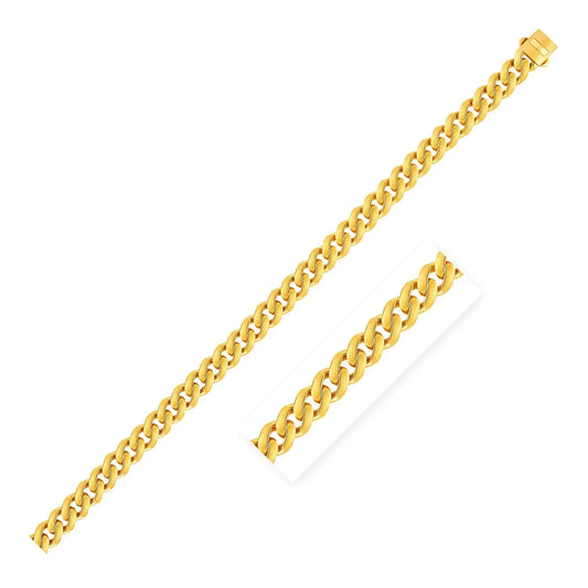 14k Yellow Gold Polished Miami Cuban Chain Necklace RCJ Necklaces  CELESTIA LUXE JEWELLERS