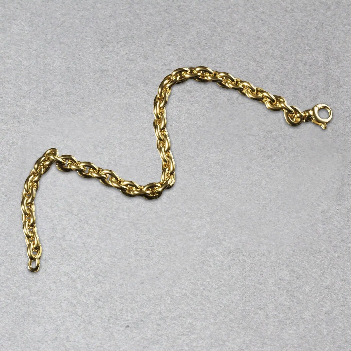 14k Yellow Gold Polished Oval Link Bracelet (6.20 mm) RCJ Bracelets  CELESTIA LUXE JEWELLERS