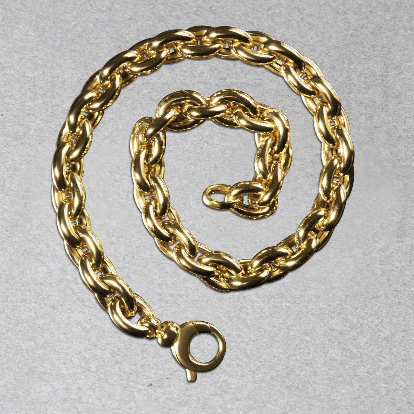 14k Yellow Gold Polished Oval Link Bracelet (6.20 mm) RCJ Bracelets  CELESTIA LUXE JEWELLERS
