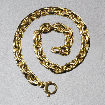 14k Yellow Gold Polished Oval Link Bracelet (6.20 mm) RCJ Bracelets  CELESTIA LUXE JEWELLERS