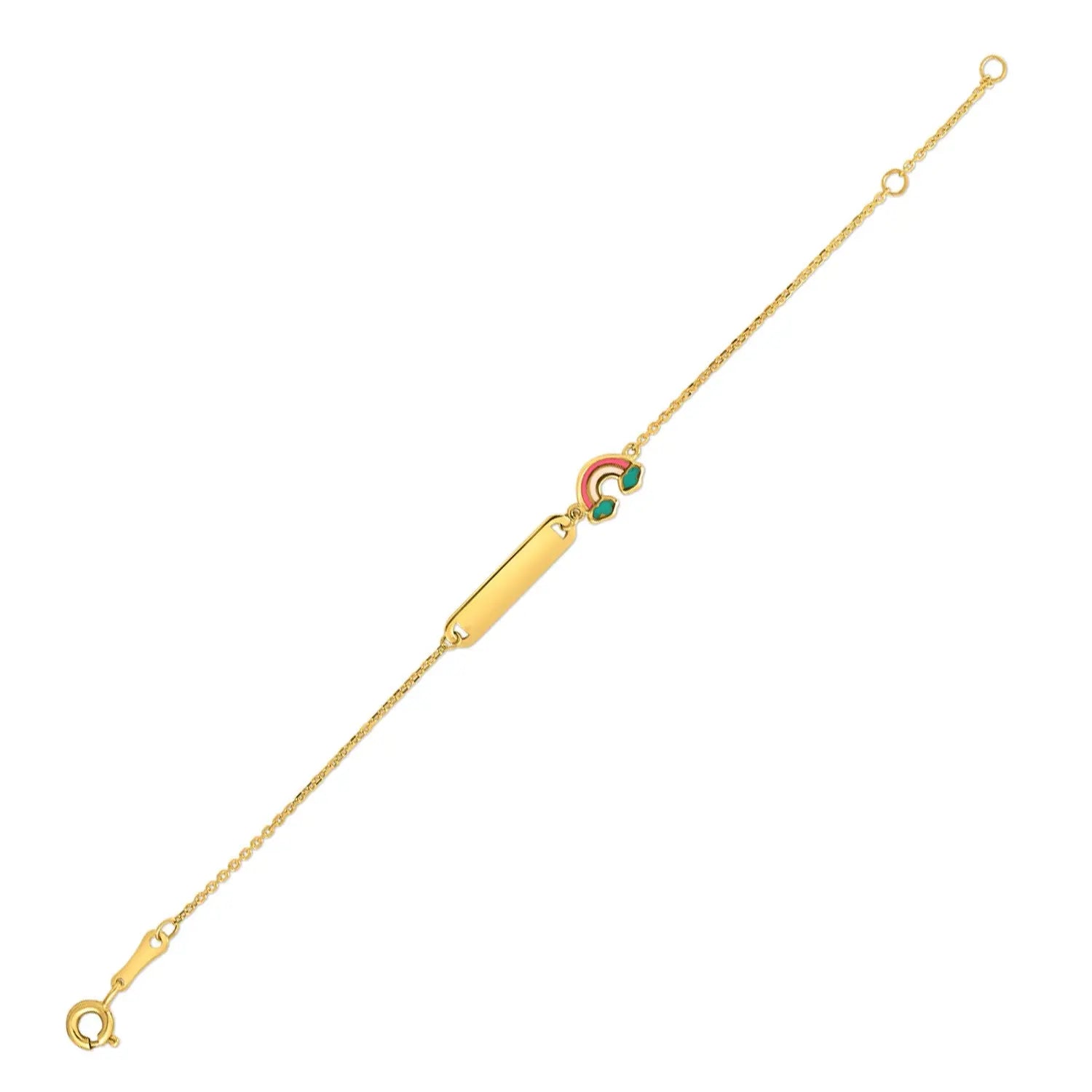 14k Yellow Gold Rainbow Childrens Bracelet (1.00 mm) RCJ Bracelets  CELESTIA LUXE JEWELLERS