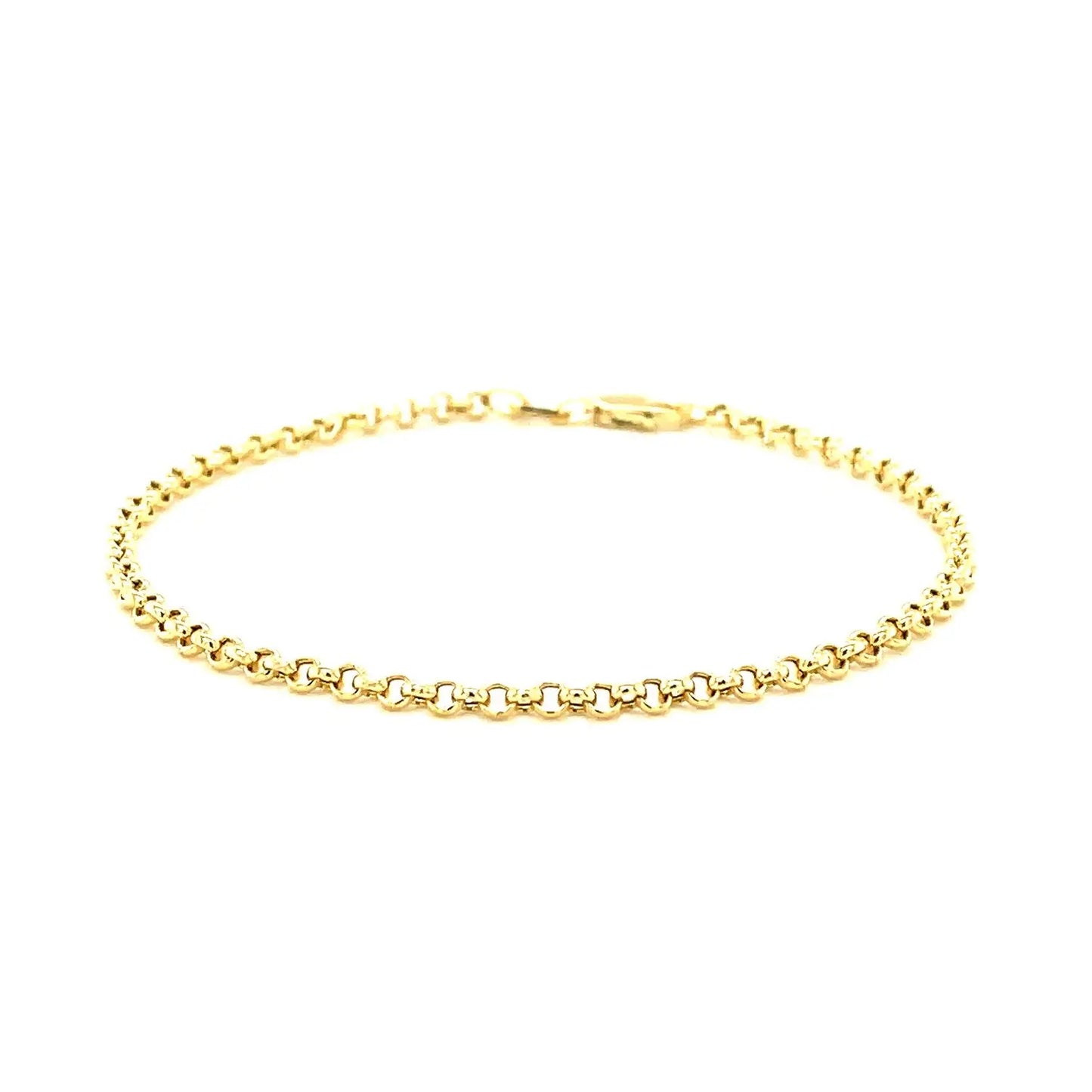14k Yellow Gold Rolo Bracelet  (2.50 mm) RCJ Bracelets  CELESTIA LUXE JEWELLERS