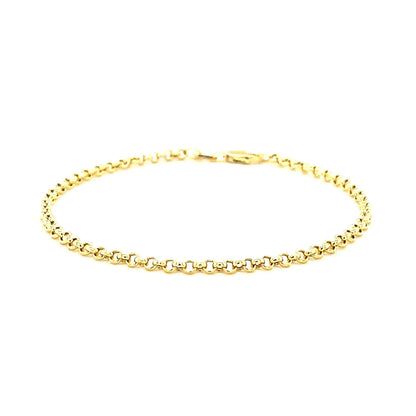 14k Yellow Gold Rolo Bracelet  (2.50 mm) RCJ Bracelets  CELESTIA LUXE JEWELLERS