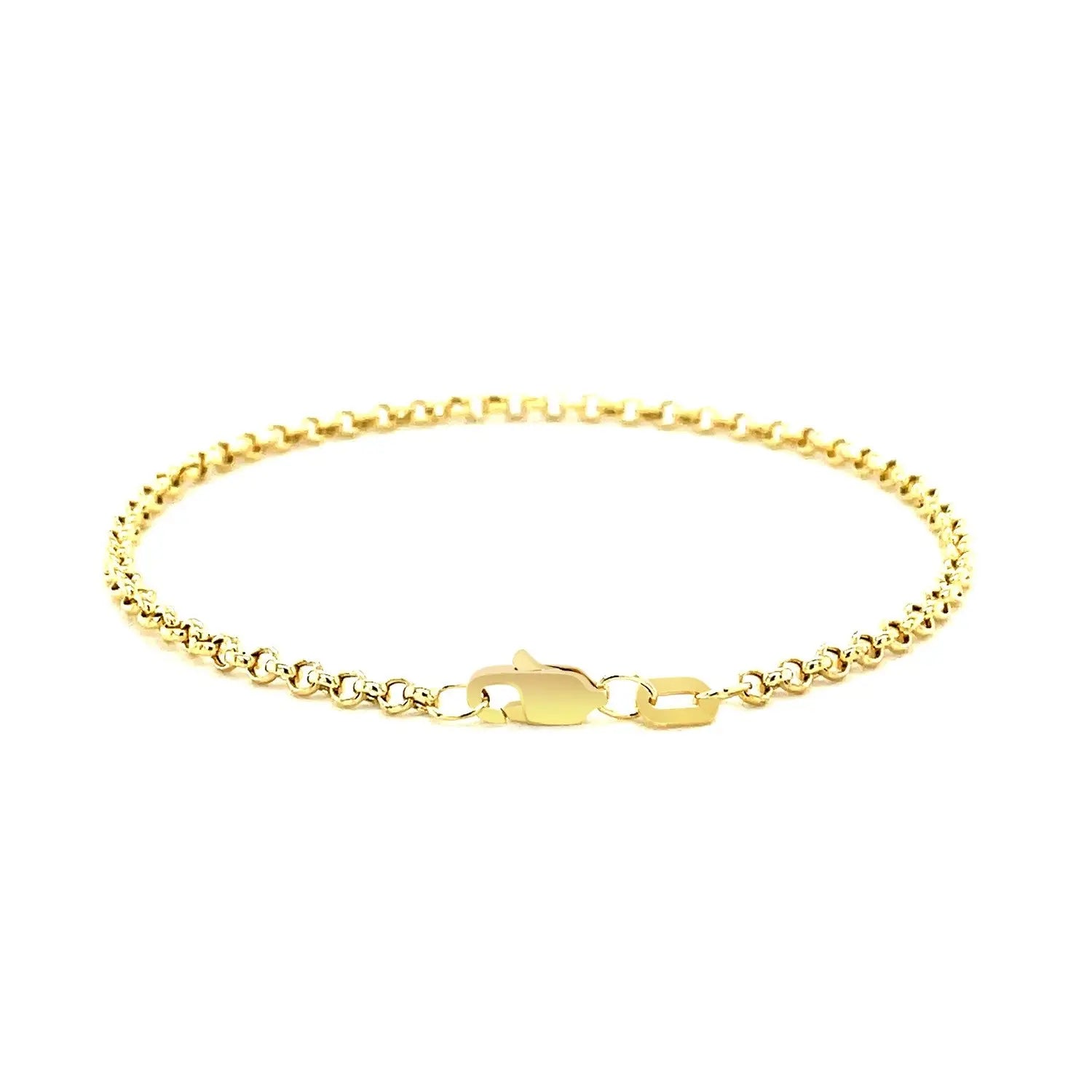 14k Yellow Gold Rolo Bracelet  (2.50 mm) RCJ Bracelets  CELESTIA LUXE JEWELLERS